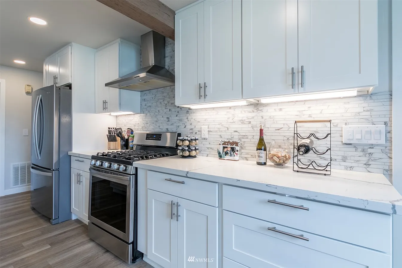 Blue Kitchen Remodel